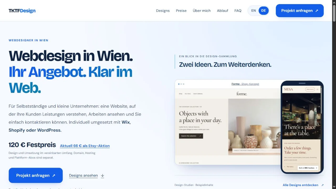 TKTFDesign in the new blue-and-white studio design